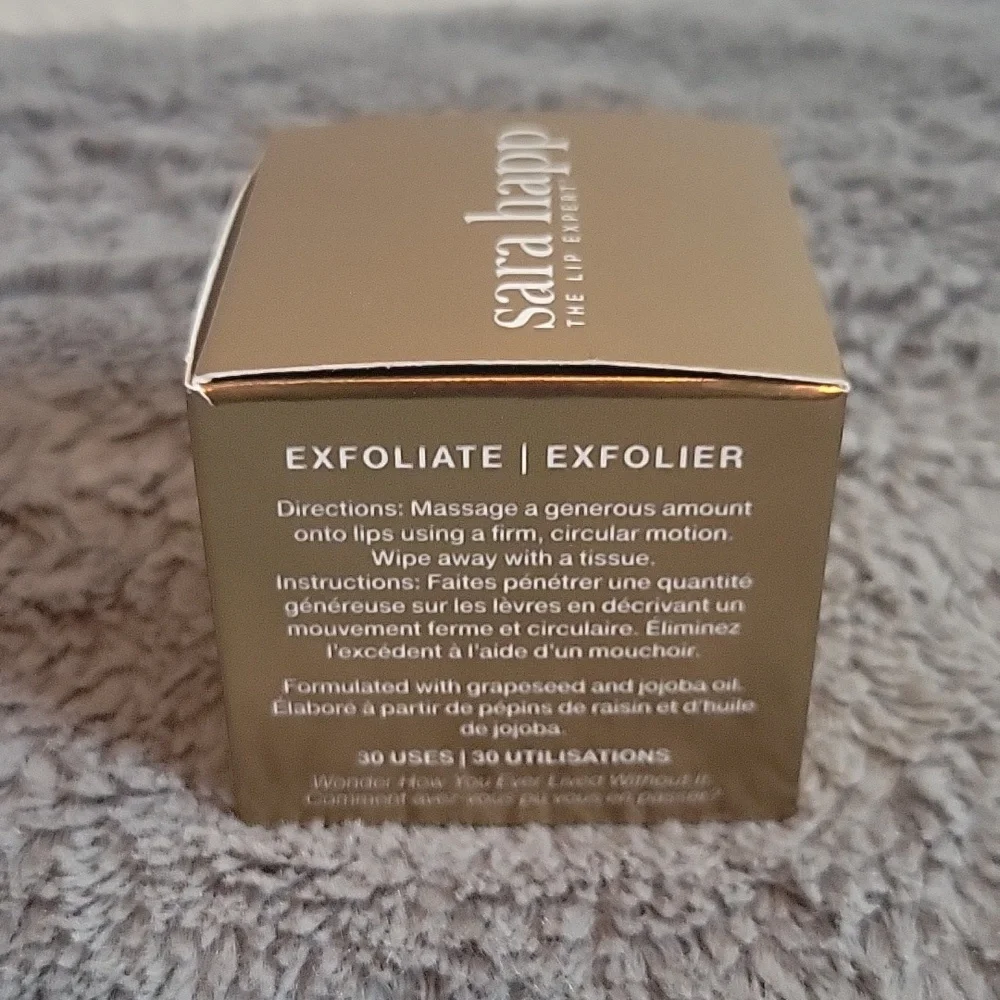 sara happ The Lip Scrub: Vanilla Bean Sugar Scrub, Exfoliating Lip Treat…